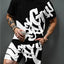 2026 Men's Street Casual 3D Letter Suit