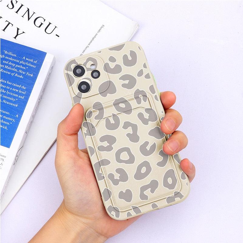 Soft Silicone Wallet Card Holder Case for iPhone 11 Mini & 7/8