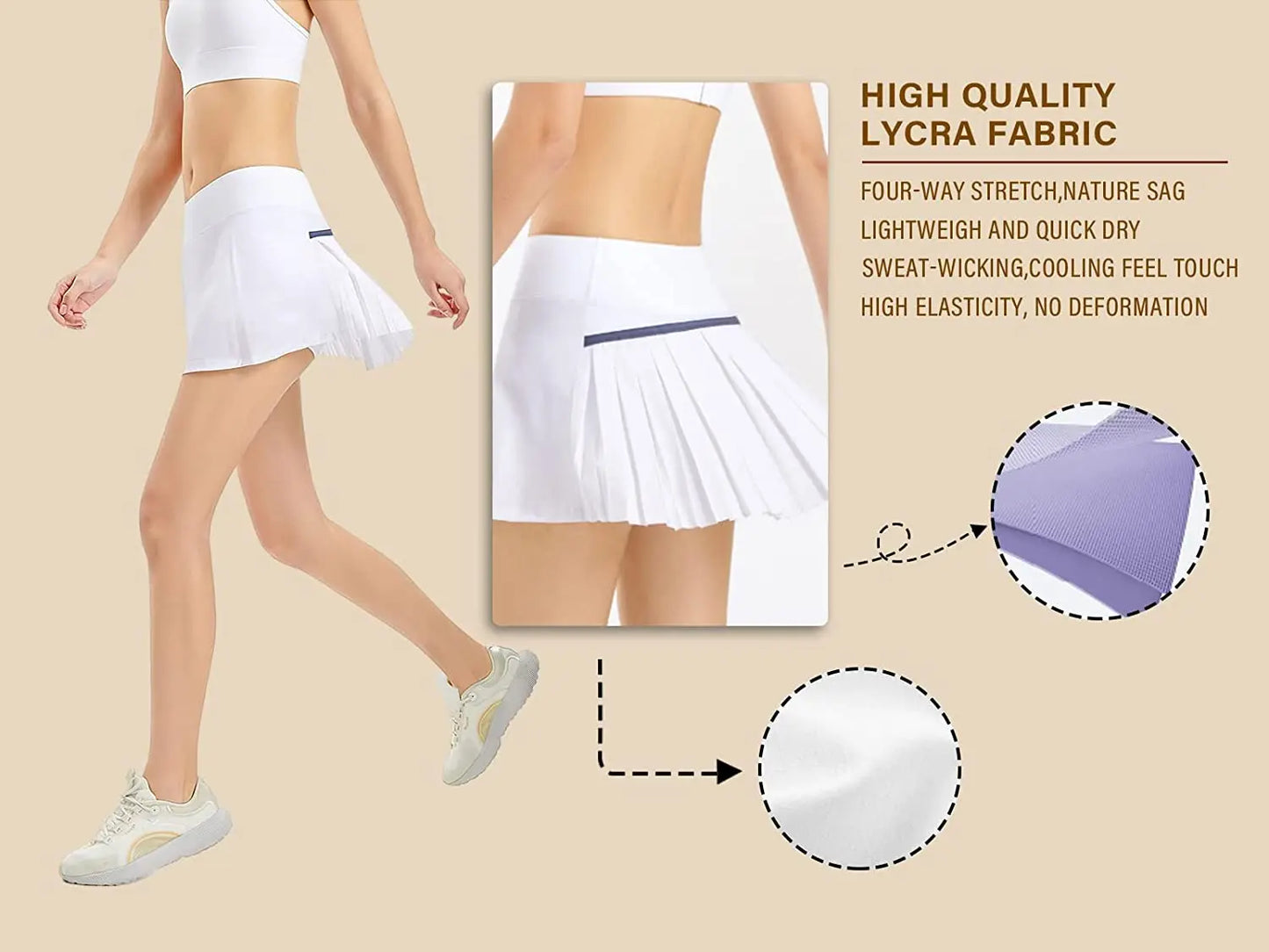 Premium Tennis Golf Athletic Skorts