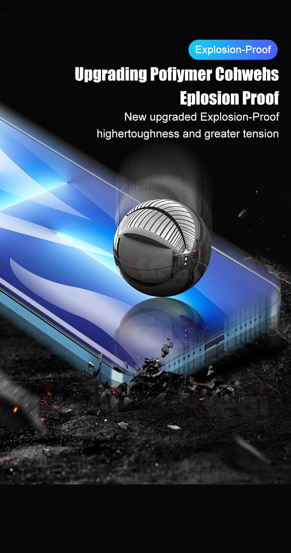 Protecteur d'écran pleine couverture pour iPhone 13 Pro Max et autres