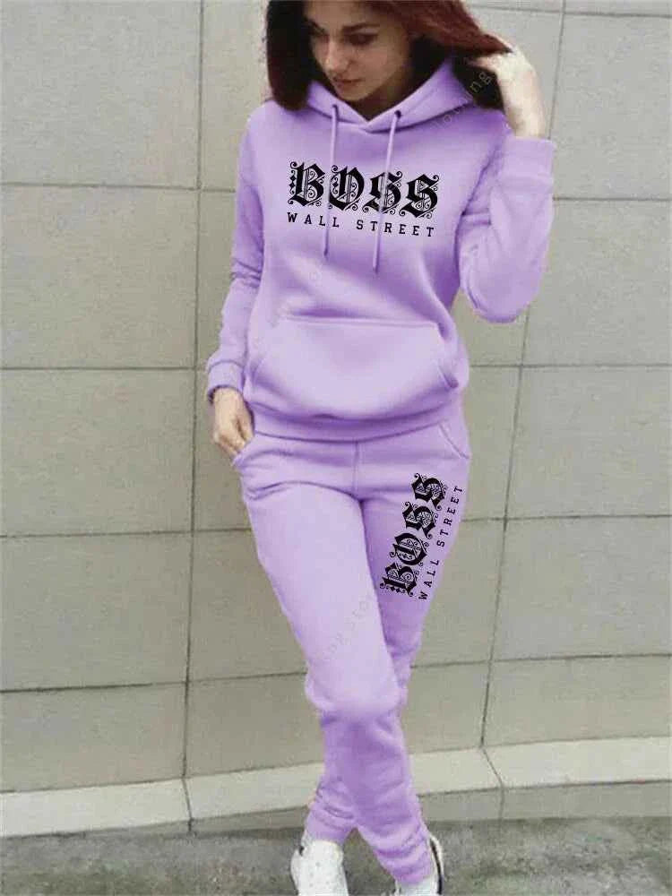 Ensemble de sweat à capuche et pantalon de survêtement de luxe pour femmes
