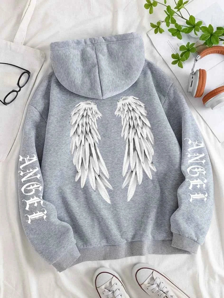 Sweat à capuche Femme Ailes d'Ange