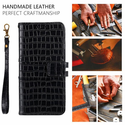 Luxury Pattern Flip Case for iPhone - Premium Leather Wallet Protection
