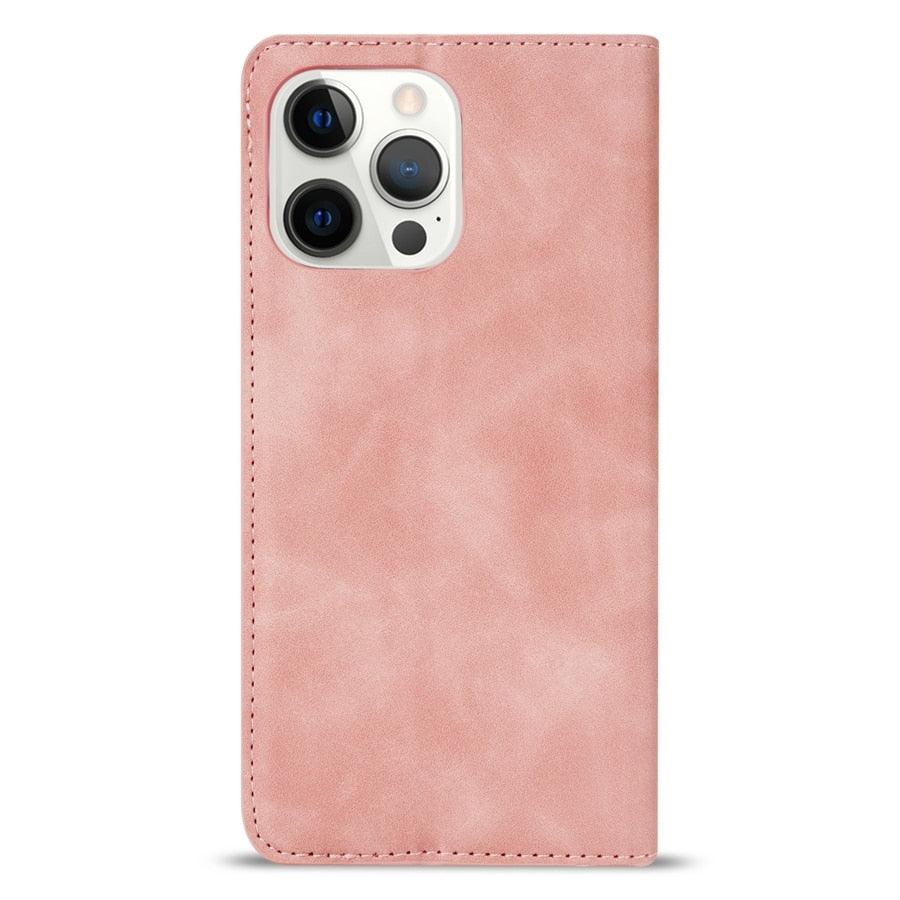 Étui portefeuille à rabat magnétique premium pour iPhone 14 Pro Max