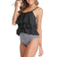 RuffleWave Chic High Waist Bikini & Tankini Set