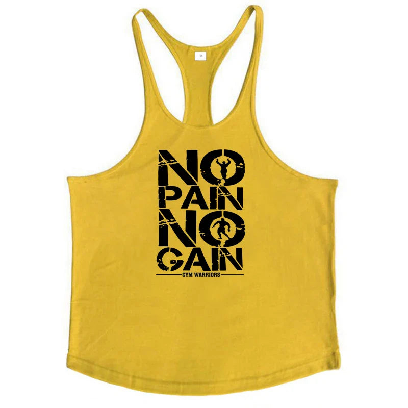NO PAIN NO GAIN Camiseta Sin Mangas para Hombre