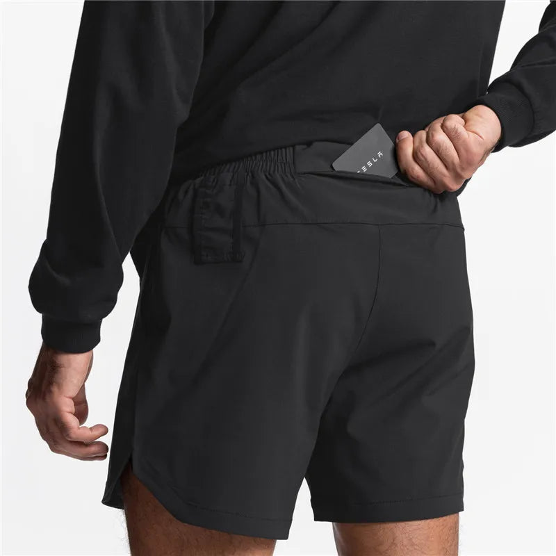 Shorts de course pour hommes à séchage rapide