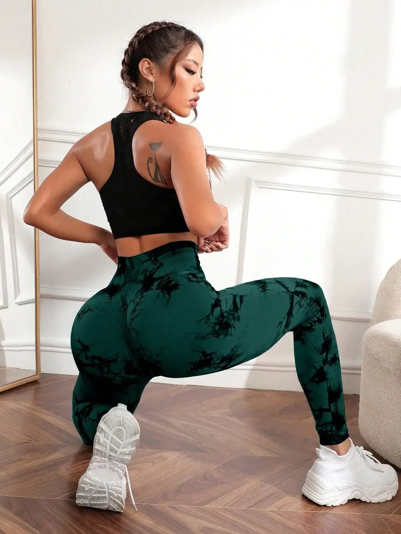 Leggings de Yoga de Cintura Alta Sin Costuras FlexFit