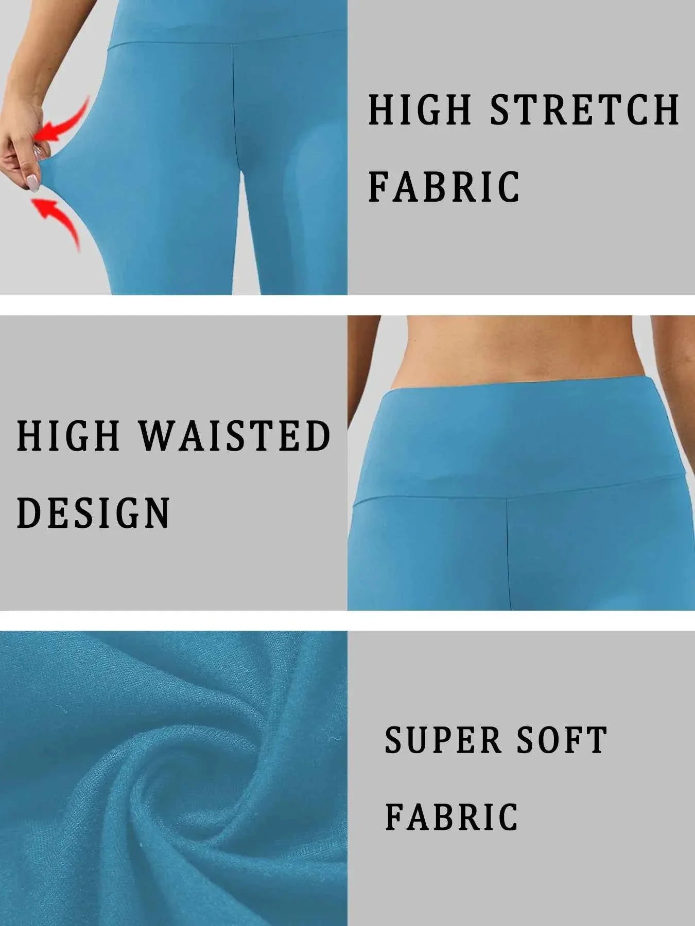 Pantalones de Yoga Capri de Cintura Alta - Comodidad Premium