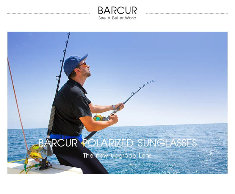 Lunettes de sport polarisées BARCUR pour hommes - Protection UV400