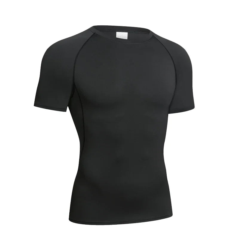 Camisa de Gimnasio de Manga Larga de Compresión para Hombre