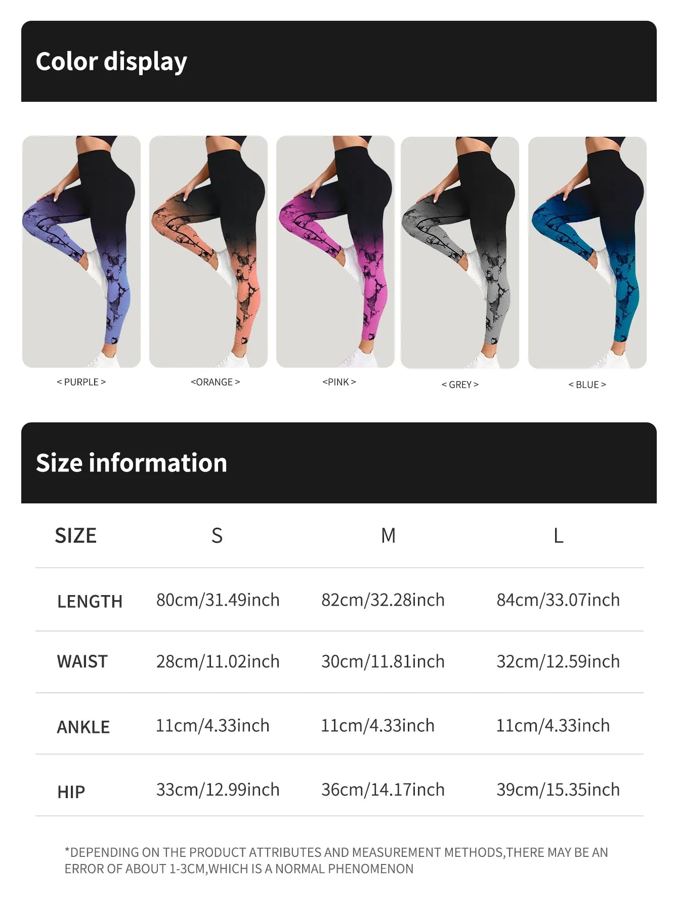 Leggings Tie Dye Seamless VibrantFlex