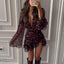 Vestido Mini Floral con Volantes Elegante