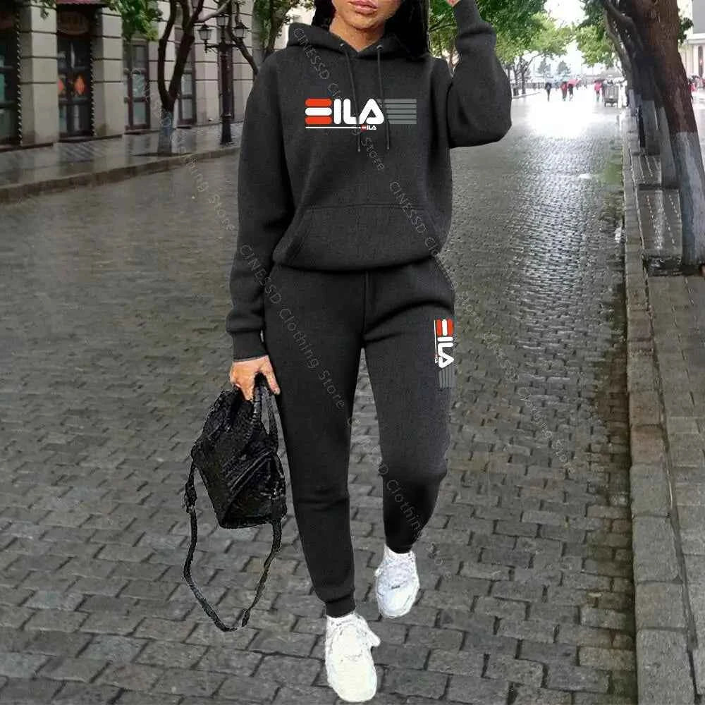 Ensemble de sweat à capuche et pantalon de luxe pour femmes