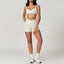 Ensemble de yoga pour femmes en 2 pièces : top court et leggings