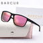 Lunettes de soleil polarisées blanches et roses tendance BARCUR pour femmes