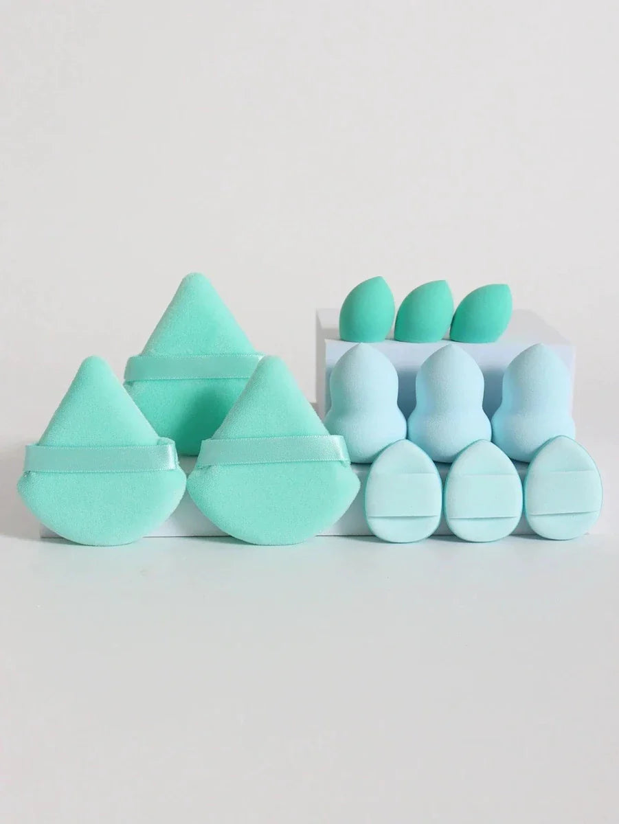 Ensemble de 12 éponges à maquillage polyvalentes