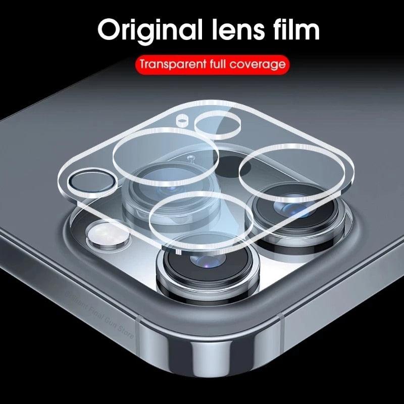 Protecteurs en verre arrière premium pour lentilles d'iPhone