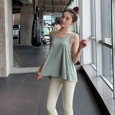 Women's Open Back Loose Fit Tank Top