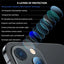 Protecteur d'objectif de caméra premium pour iPhone 12/13/14 Pro Max - 2 pièces