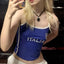 RetroGrunge Y2K Crop Tee - Vintage Gothic Style