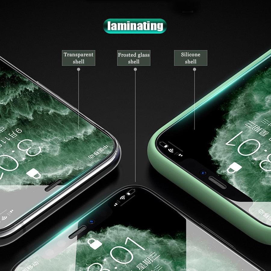 Protector de Pantalla de Vidrio Templado de Cubierta Completa de 3PCS para iPhone