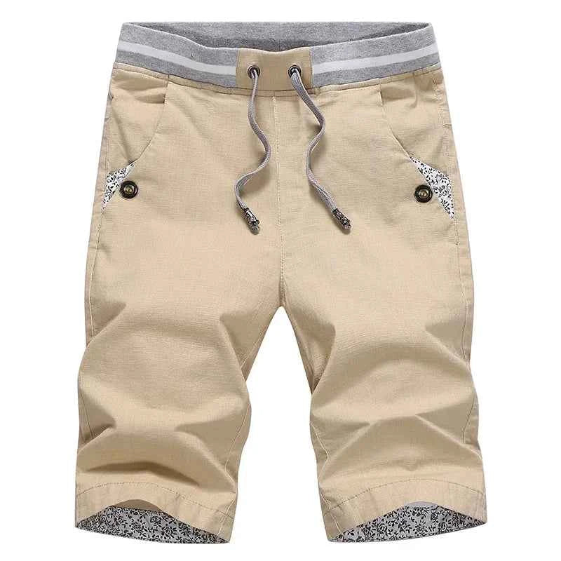 Shorts de Jogging Décontractés en Coton et Lin pour Hommes 4XL
