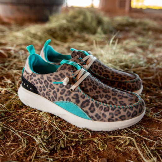 Ariat Women's Leopard Hilo Studded Shoes - Korvel