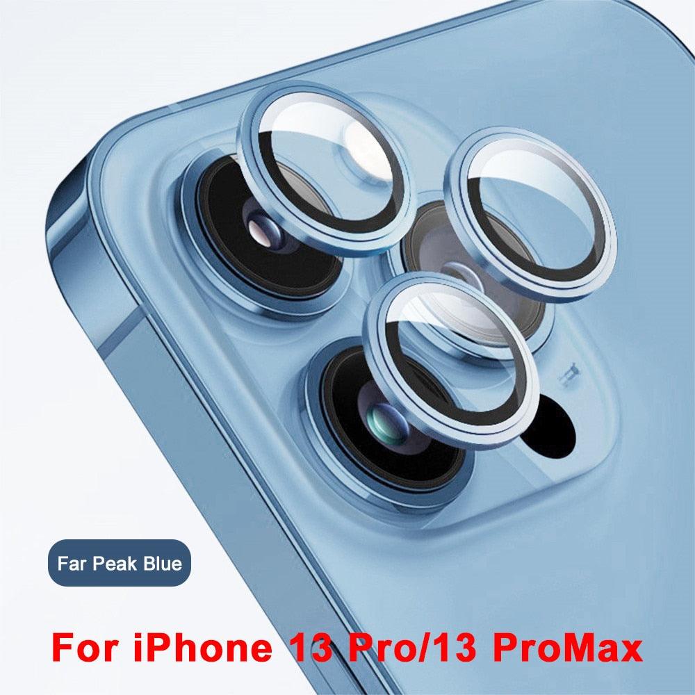 Protecteur d'objectif en verre 3D pour iPhone 13