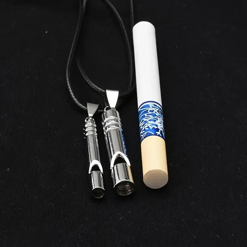 Alloy Whistle Necklace - Stylish and Functional