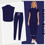 Women's Elastic Scrub Set for Medical Professionals