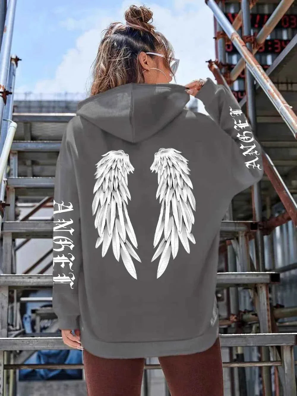 Sweat à capuche Femme Ailes d'Ange
