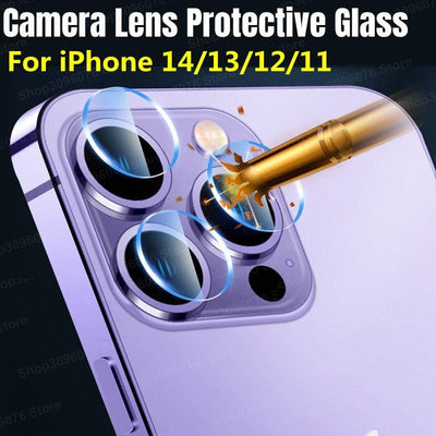 5PCS Premium Lens Glass for iPhone Camera Protection