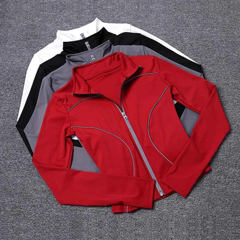 Chaqueta de Yoga Reflectante para Mujeres con Protección UV