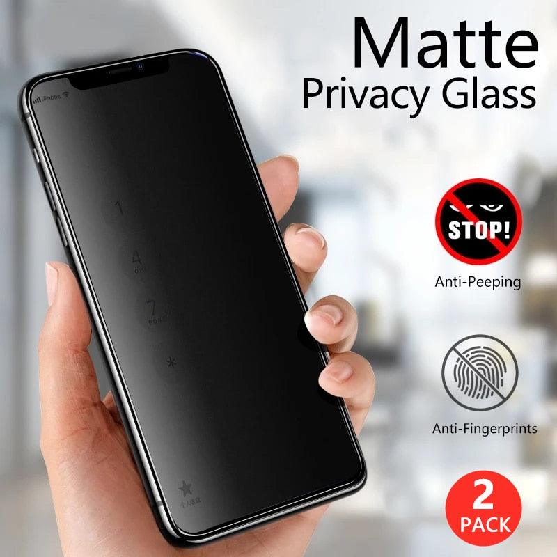 Protecteur d'écran anti-espion HD mat pour iPhone