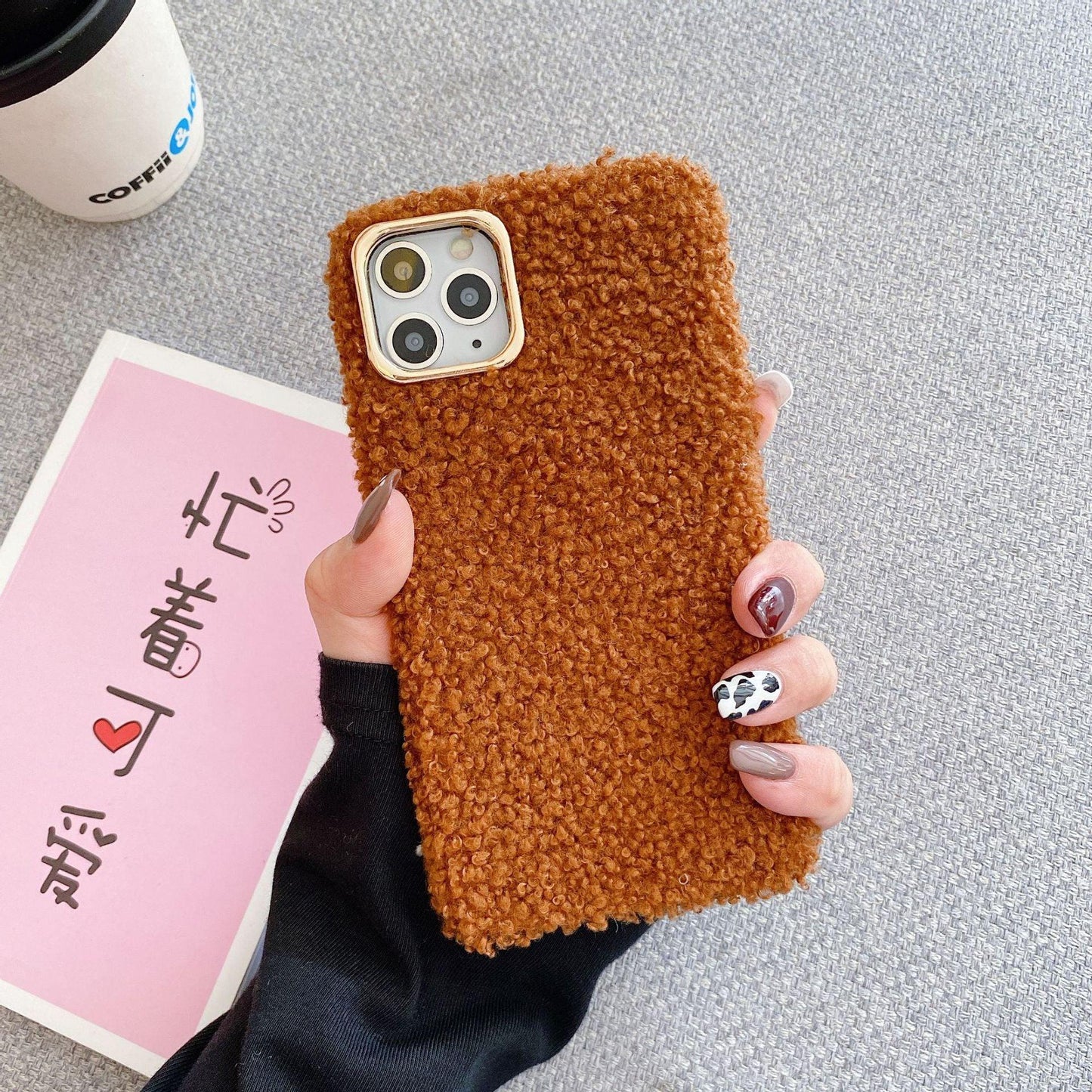 Furry Fluffy Phone Case for iPhone - Stylish Protection
