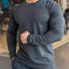 Camisa de Entrenamiento de Manga Larga de Secado Rápido para Hombres