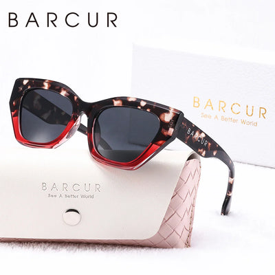 BARCUR Unique Polarized Women's Sunglasses with UV400 Protection