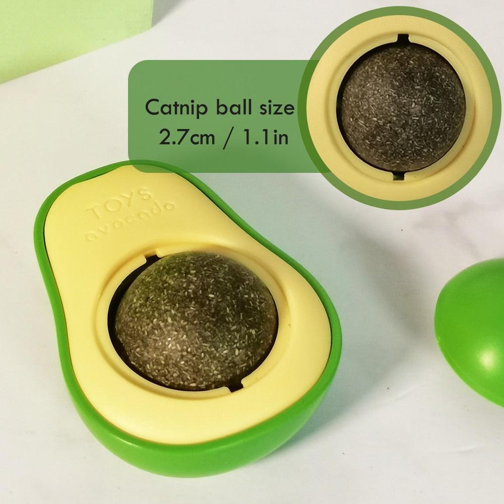 Balle Murale en Cataire Avocat - Jouet Interactif pour Chats