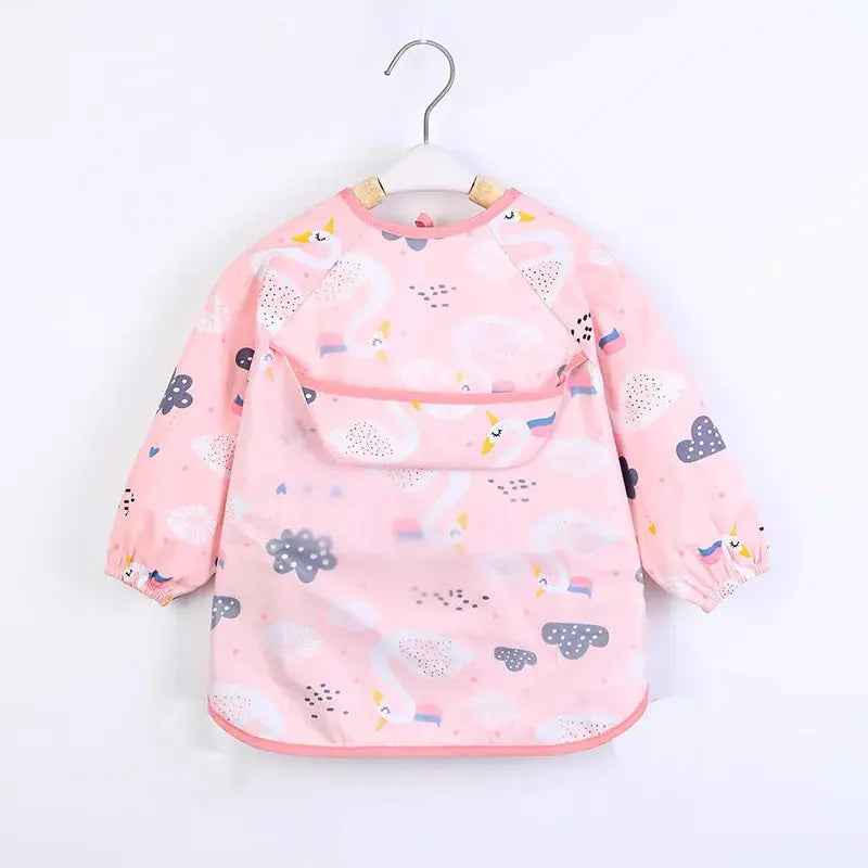 Bavoir imperméable à manches longues premium pour enfants
