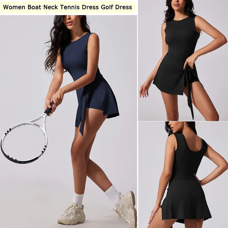 Robe de tennis active VITALINOVO avec shorts intégrés