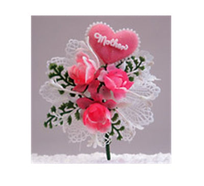 Elegant Mother's Day Corsage Cake Toppers - 6 or 24 Pieces