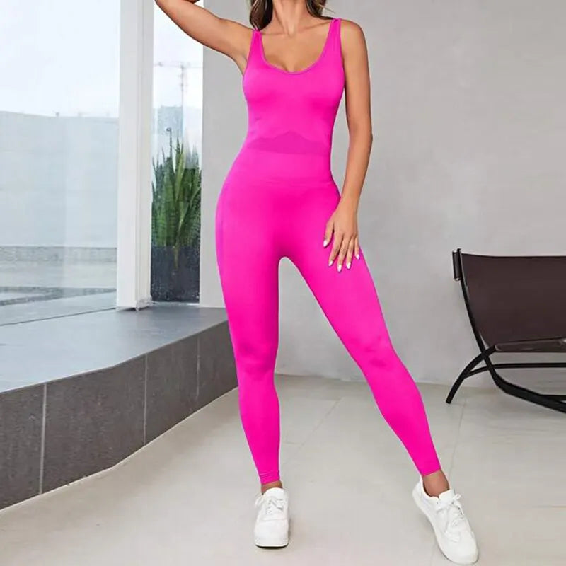 Mono de Yoga Bodycon Sin Espalda FlexiFit