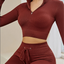 Conjunto de Traje de Yoga Sin Costuras para Mujeres