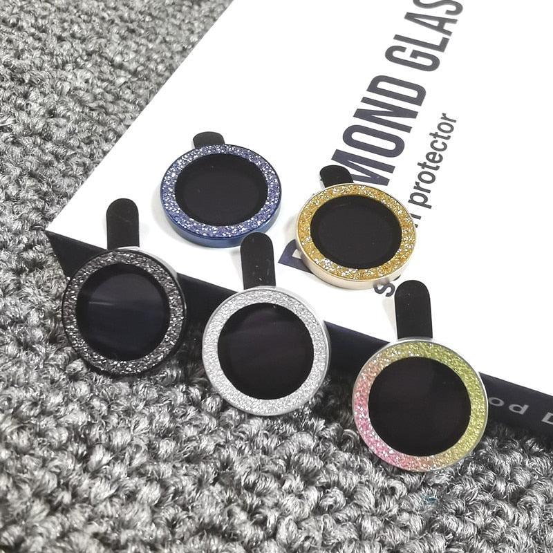 Sparkling Diamond Camera Lens Protector for iPhone 14/13/12/11 Pro Max - Premium Glittering Metal Ring - Korvel
