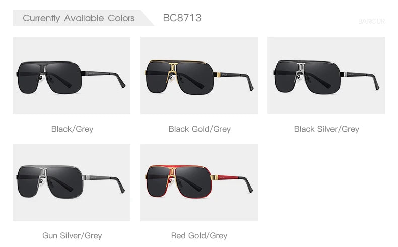 Lunettes de sport polarisées BARCUR pour hommes - Protection UV400
