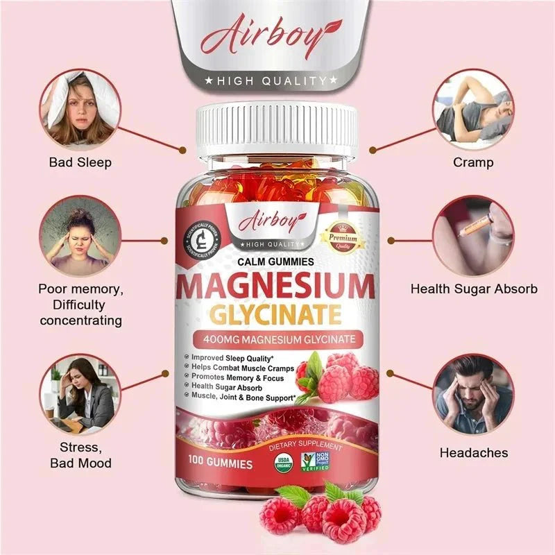 Xemenry Magnesium Glycinate Gummies - 120 Count