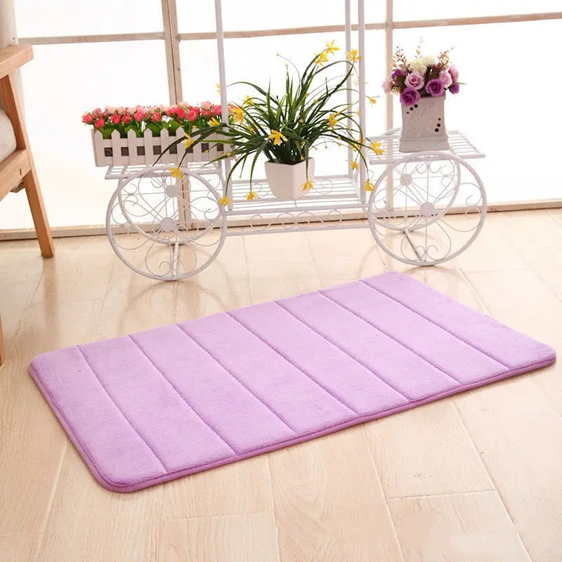 Tapis de bain en mousse à mémoire super absorbante