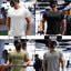 T-shirts de sport pour hommes grande taille en tissu Dry Fit