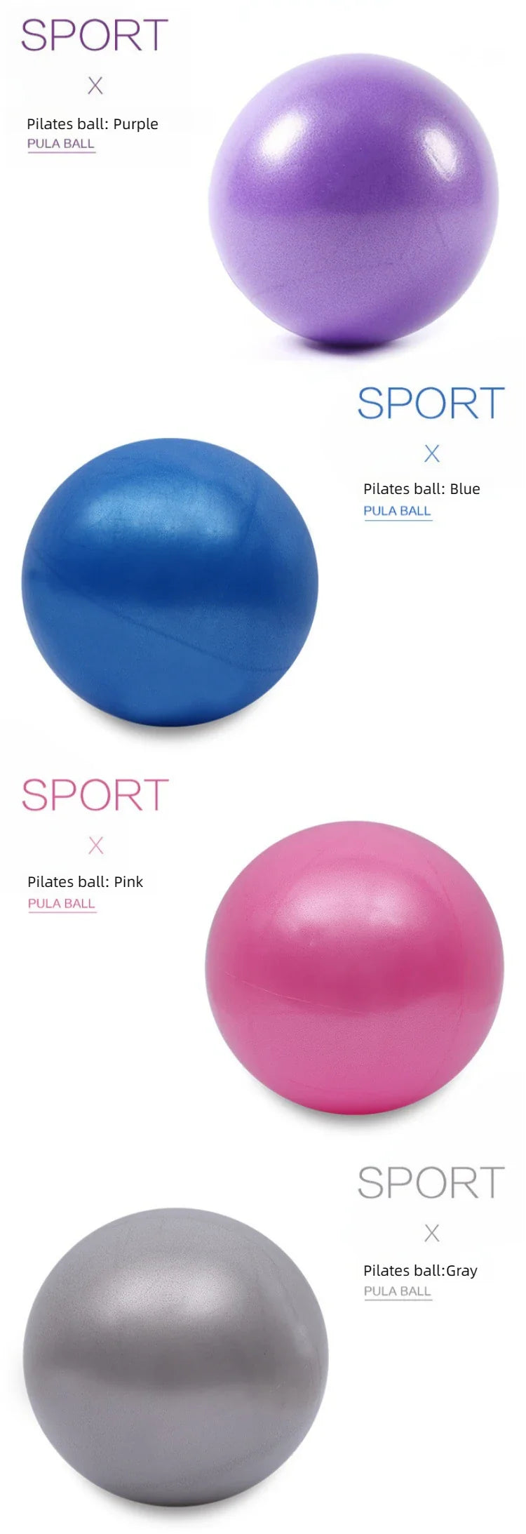 Balle de Yoga Pilates 25CM pour l'entraînement du tronc et de l'équilibre
